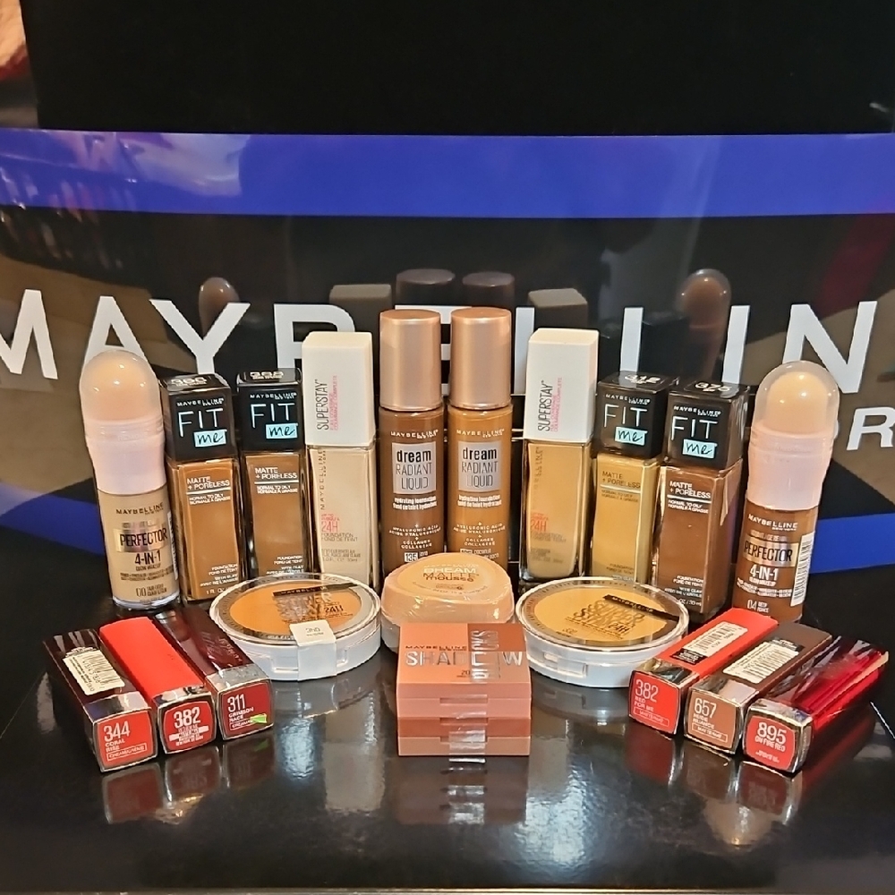 Maybelline Brown and Red Foundation Collection
